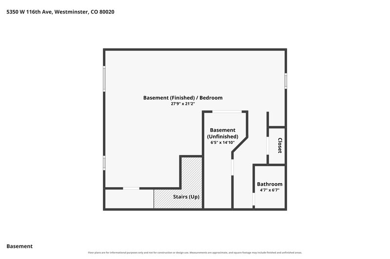 3,190/Mo, 5350 W 116th Ave Westminster, CO 80020 Floor Plan View