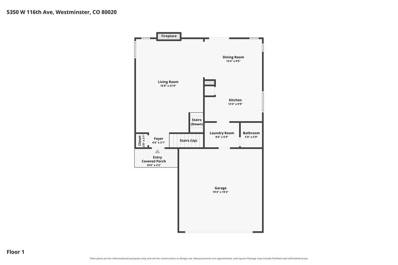 3,190/Mo, 5350 W 116th Ave Westminster, CO 80020 Floor Plan View 2