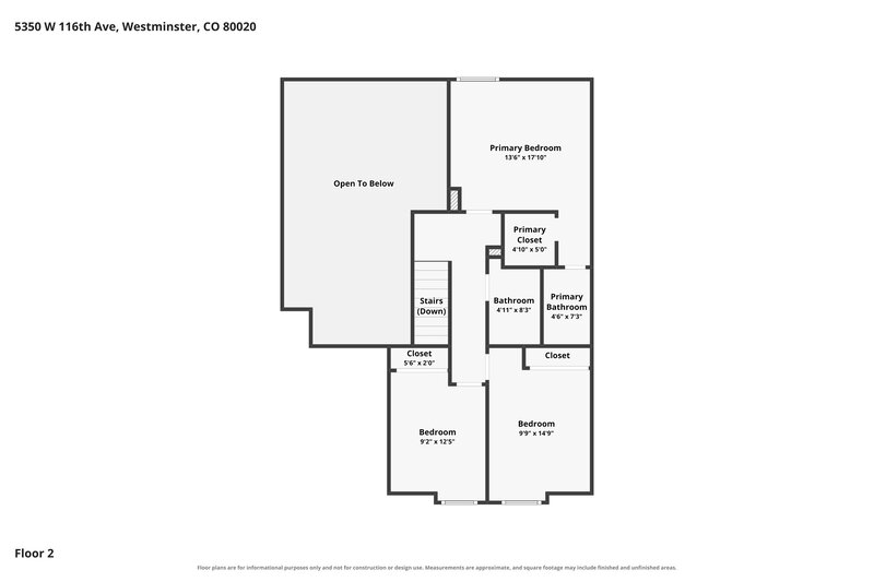3,190/Mo, 5350 W 116th Ave Westminster, CO 80020 Floor Plan View 3