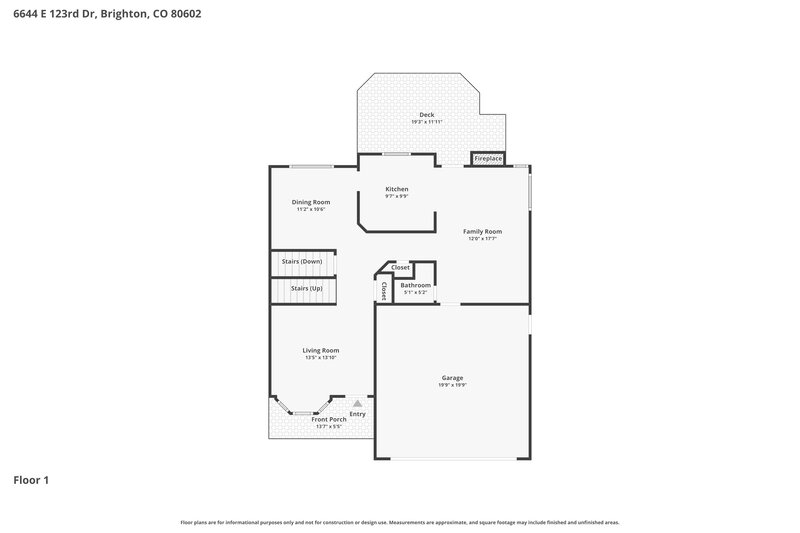 3,410/Mo, 6644 E 123rd Dr Brighton, CO 80602 Floor Plan View 2