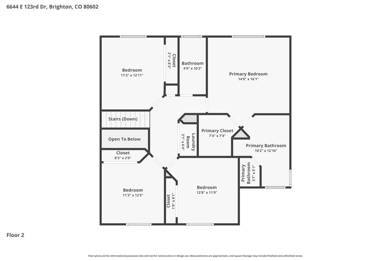 3,410/Mo, 6644 E 123rd Dr Brighton, CO 80602 Floor Plan View 3