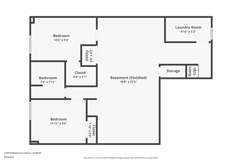 3,175/Mo, 11697 W Bowles Circle Littleton, CO 80127 Floor Plan View