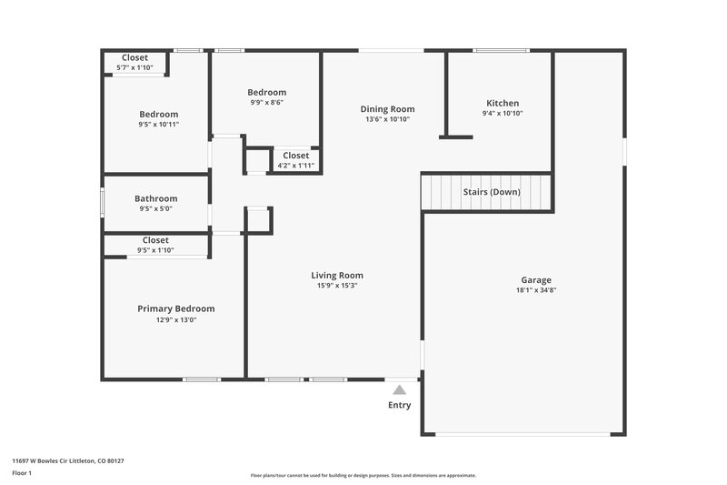 3,175/Mo, 11697 W Bowles Circle Littleton, CO 80127 Floor Plan View 2