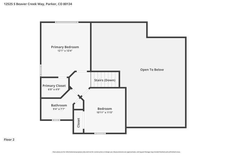 3,180/Mo, 12525 S Beaver Creek Way Parker, CO 80134 Floor Plan View 3