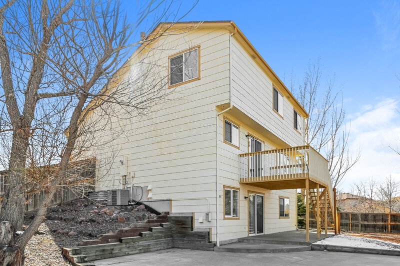 3,128/Mo, 3237 Blue Grass Ct Castle Rock, CO 80109 Rear View