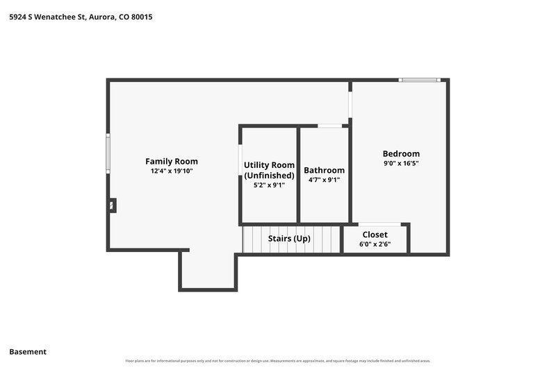2,870/Mo, 5924 S Wenatchee St Aurora, CO 80015 Floor Plan View 3
