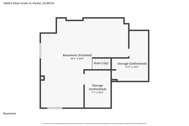 3,190/Mo, 12642 S Silver Creek Court Parker, CO 80134 Floor Plan View