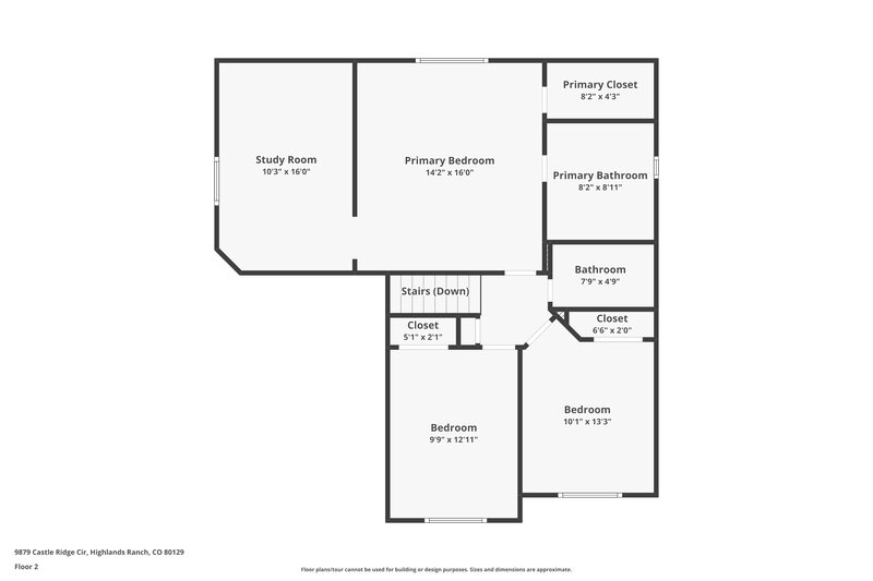 3,300/Mo, 9879 Castle Ridge Cir Highlands Ranch, CO 80129 Floor Plan View 2