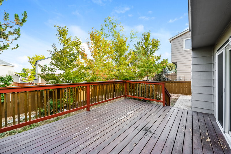 3,300/Mo, 9879 Castle Ridge Cir Highlands Ranch, CO 80129 Deck View