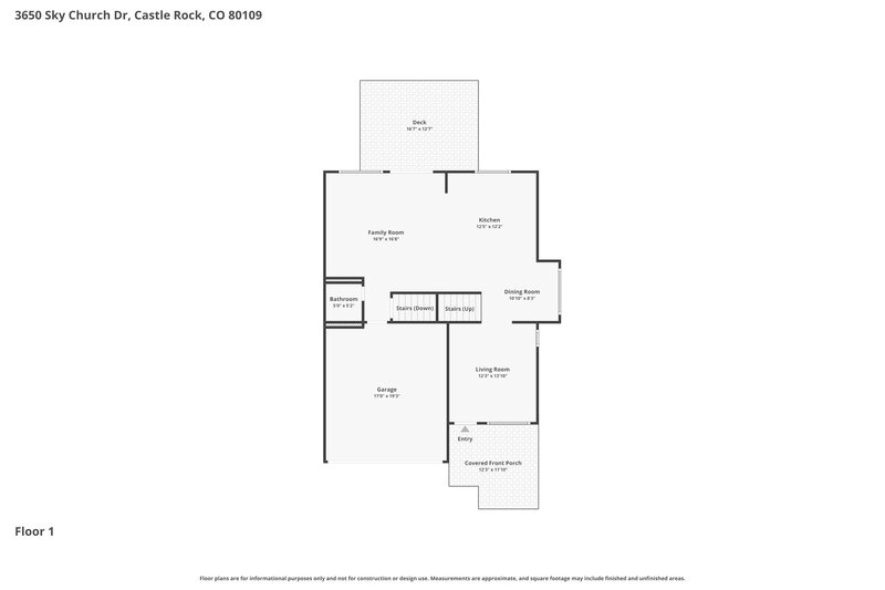 3,470/Mo, 3650 Sky Church Dr Castle Rock, CO 80109 Floor Plan View
