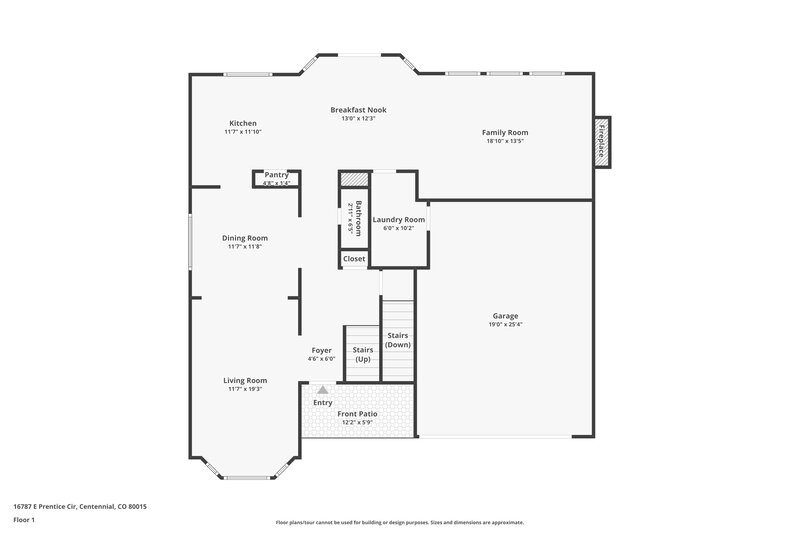 3,605/Mo, 16787 E Prentice Cir Centennial, CO 80015 Floor Plan View