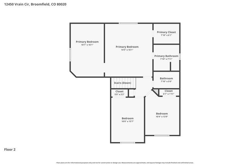 3,215/Mo, 12450 Vrain Cir Broomfield, CO 80020 Floor Plan View 3