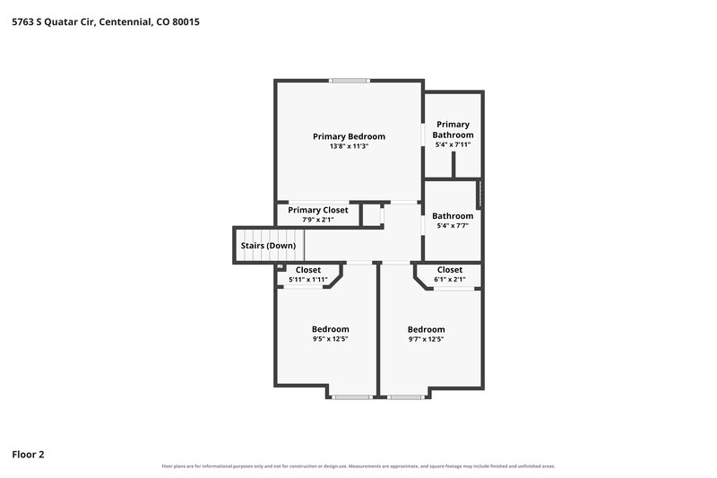 2,690/Mo, 5763 S Quatar Cir Centennial, CO 80015 Floor Plan View 2