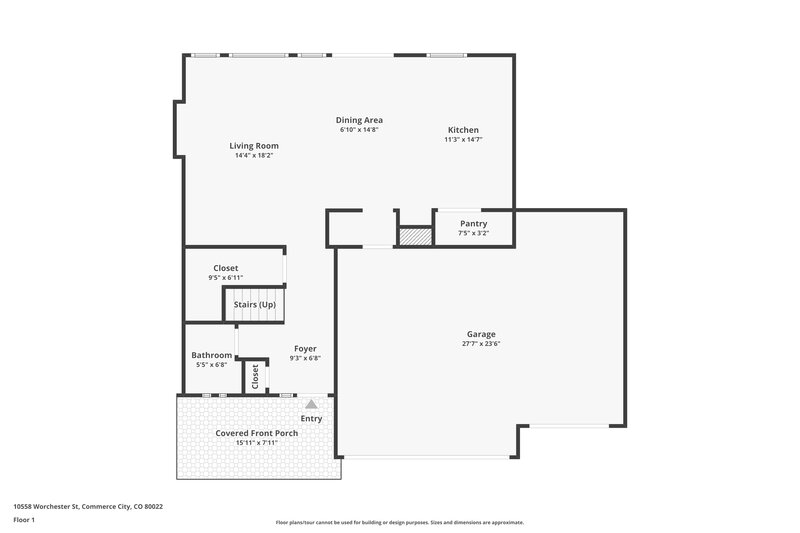 2,895/Mo, 10558 Worchester St Commerce City, CO 80022 Floor Plan View 2