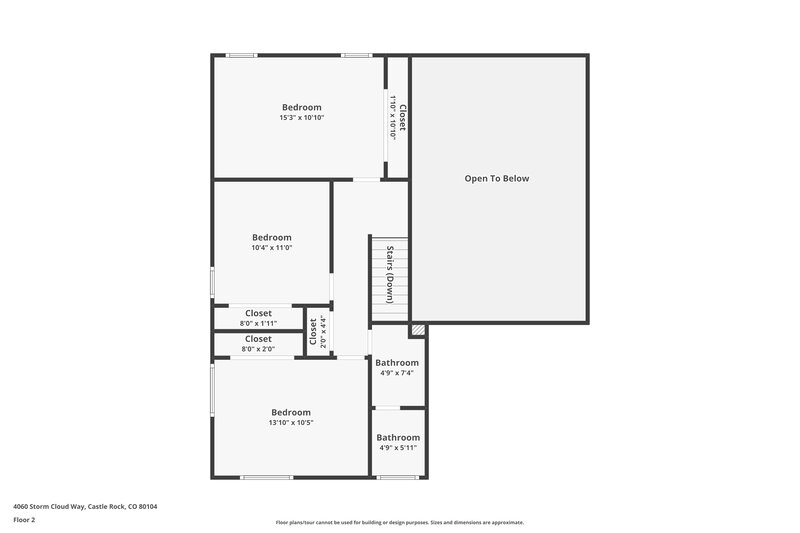 3,110/Mo, 4060 Storm Cloud Way Castle Rock, CO 80104 Floor Plan View 3