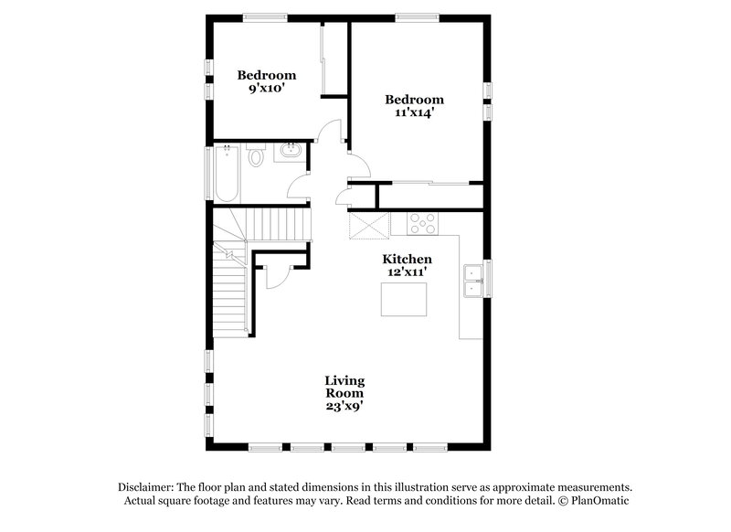 3,055/Mo, 4752 N. Tower Rd Denver, CO 80249 Floor Plan View 2