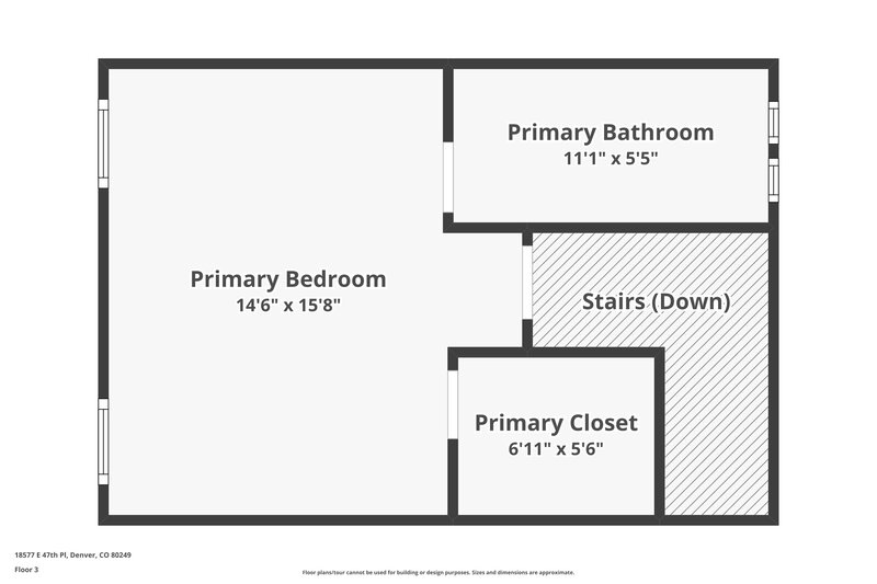 2,565/Mo, 18577 E. 47th Place Denver, CO 80249 Floor Plan View 3