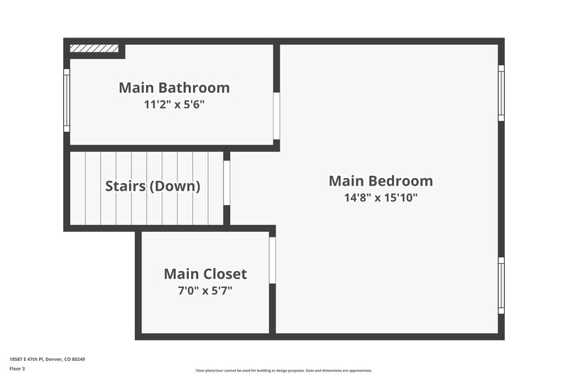 2,970/Mo, 18587 E. 47th Place Denver, CO 80249 Floorplan View 3