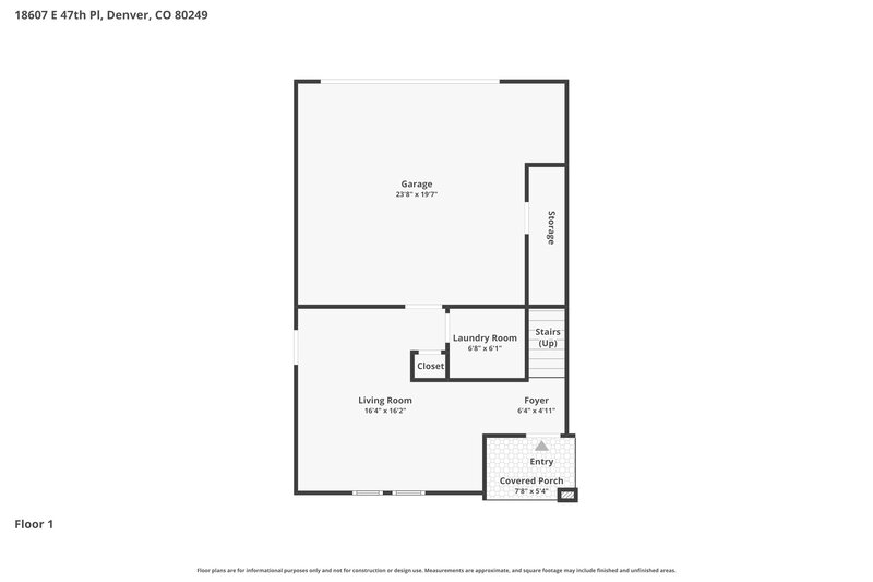 2,650/Mo, 18607 E. 47th Place Denver, CO 80249 Floorplan View