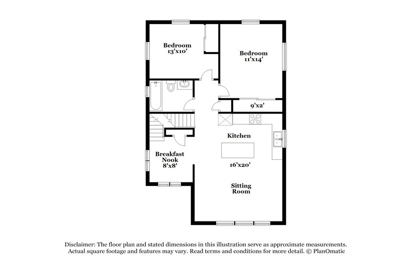 2,930/Mo, 4721 N. Tower Drive Denver, CO 80249 Floorplan View 2