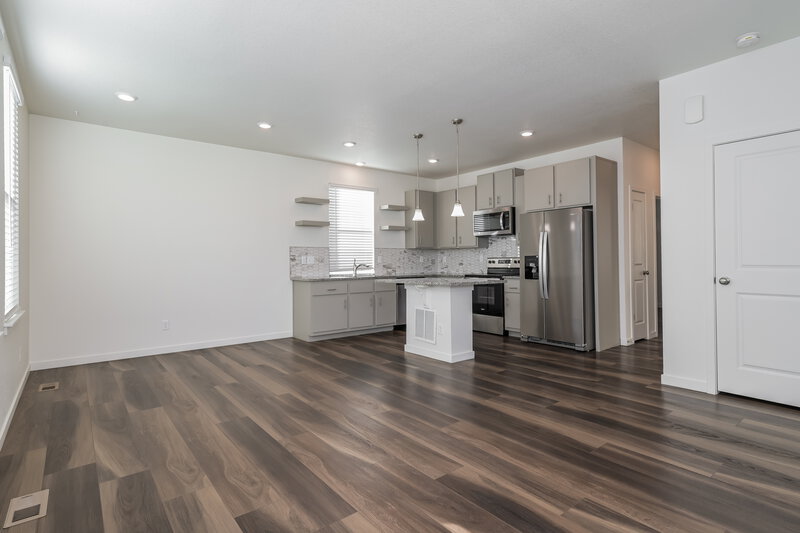 2,565/Mo, 4713 N. Tower Drive Denver, CO 80249 Living Room View 2