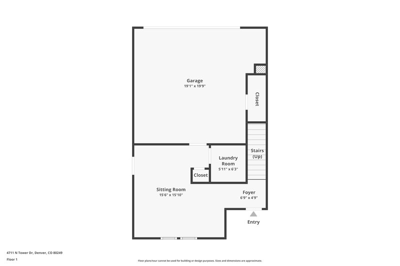 2,520/Mo, 4711 N. Tower Drive Denver, CO 80249 Floor Plan View