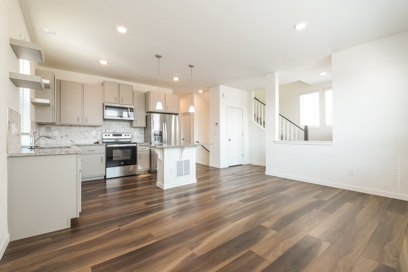 2,520/Mo, 4711 N. Tower Drive Denver, CO 80249 Living Room View 2