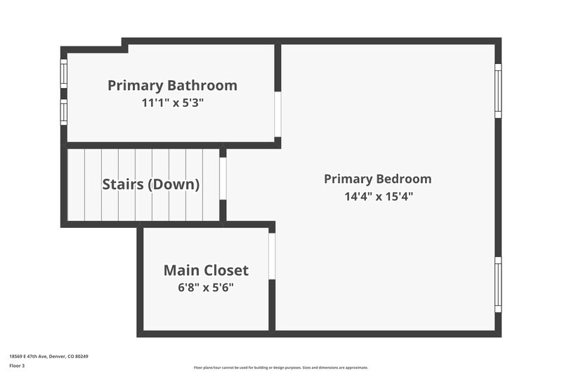 2,875/Mo, 18569 E. 47th Avenue Denver, CO 80249 Floor Plan View 3