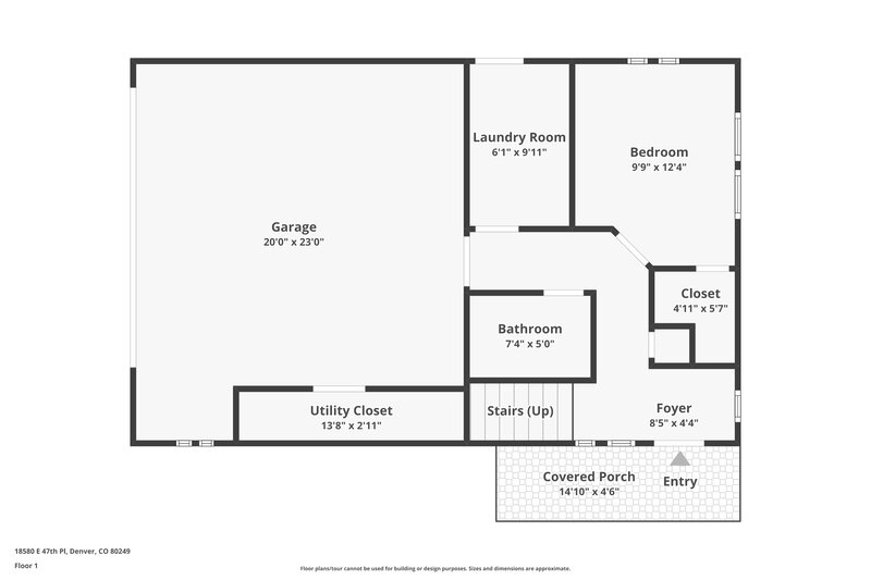 2,750/Mo, 18580 E. 47th Place Denver, CO 80249 Floor Plan View 2