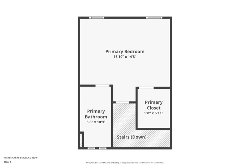 2,750/Mo, 18580 E. 47th Place Denver, CO 80249 Floor Plan View 3