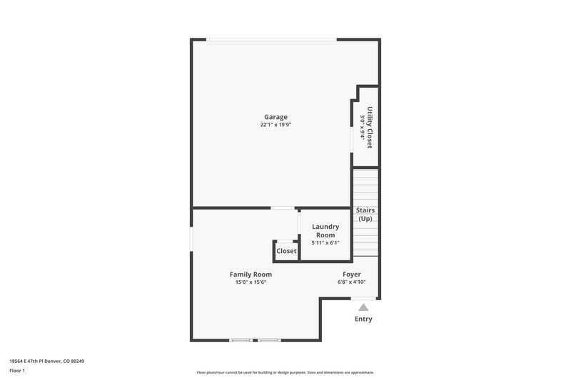 2,665/Mo, 18564 E. 47th Place Denver, CO 80249 Floor Plan View