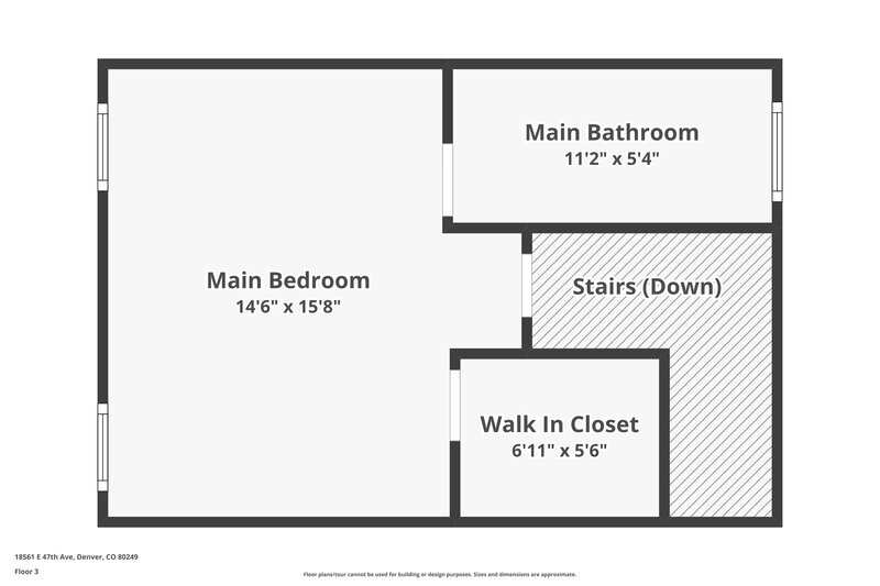 2,600/Mo, 18561 E. 47th Avenue Denver, CO 80249 Floor Plan View 3