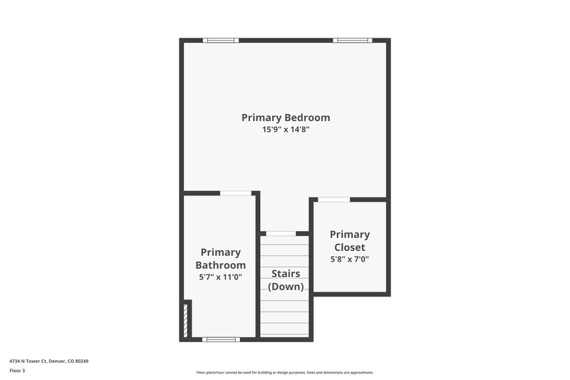 2,795/Mo, 4734 N. Tower Court Denver, CO 80249 Floor Plan View 3