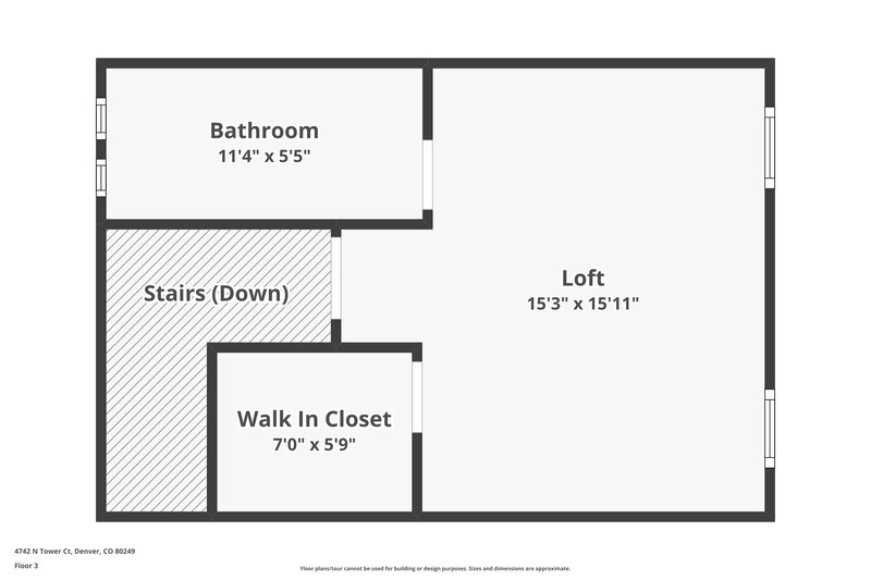 3,425/Mo, 4742 N. Tower Court Denver, CO 80249 Floor Plan View