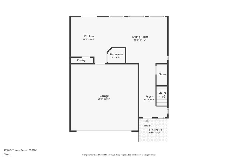 2,720/Mo, 18568 E. 47th Avenue Denver, CO 80249 Floor Plan View 2