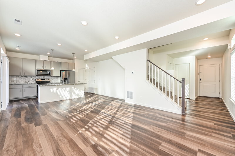 3,015/Mo, 4722 N. Tower Drive Denver, CO 80249 Living Room View