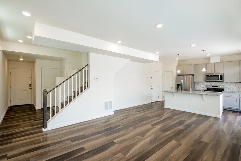 2,660/Mo, 4768 N. Tower Drive Denver, CO 80249 Living Room View 2