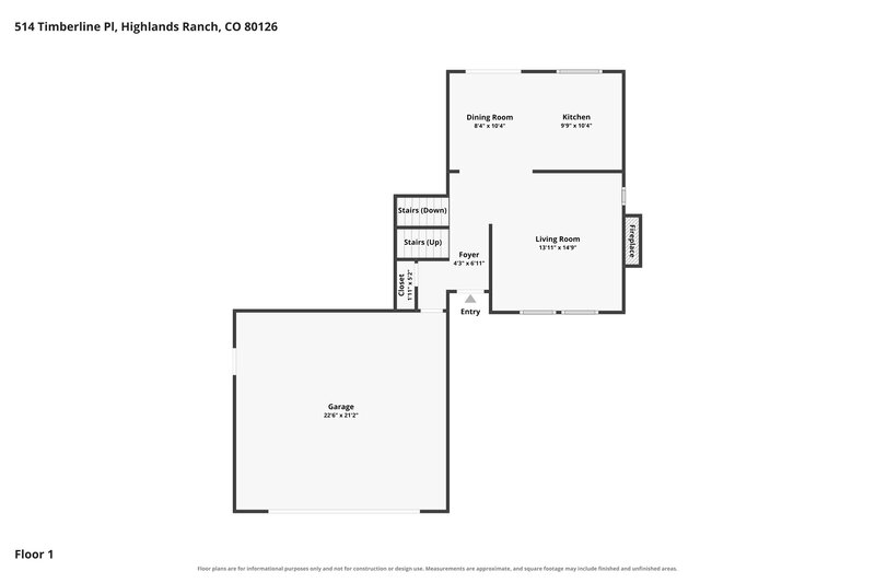 3,230/Mo, 514 Timberline Pl Highlands Ranch, CO 80126 Floor Plan View 2
