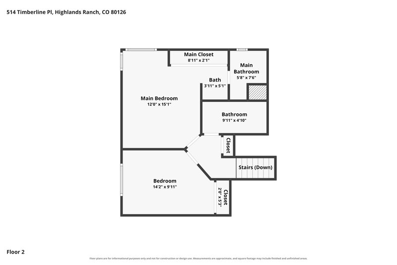 3,230/Mo, 514 Timberline Pl Highlands Ranch, CO 80126 Floor Plan View 3