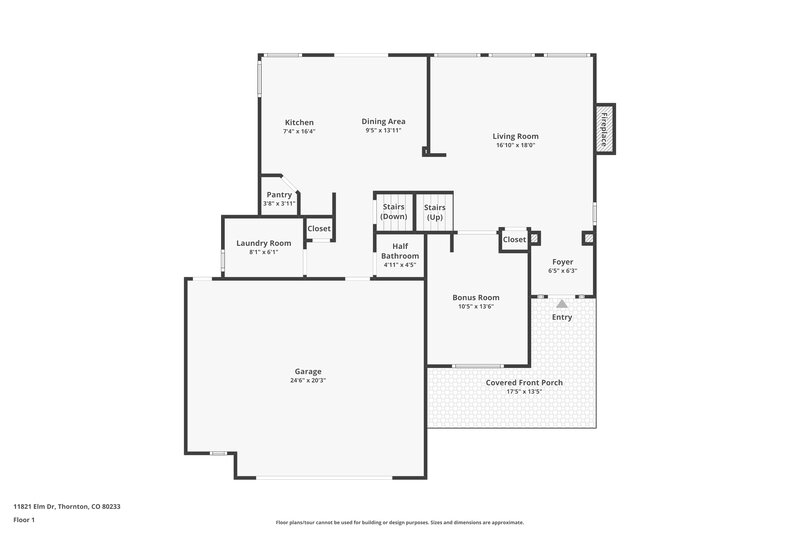 3,150/Mo, 11821 Elm Drive Thornton, CO 80233 Floorplan View 2