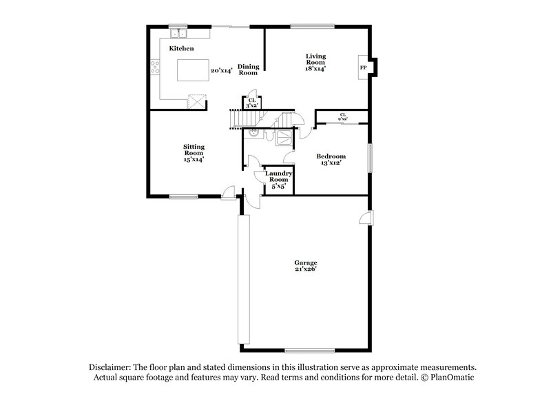3,155/Mo, 3903 S Shawnee Way Aurora, CO 80018 Floor Plan View