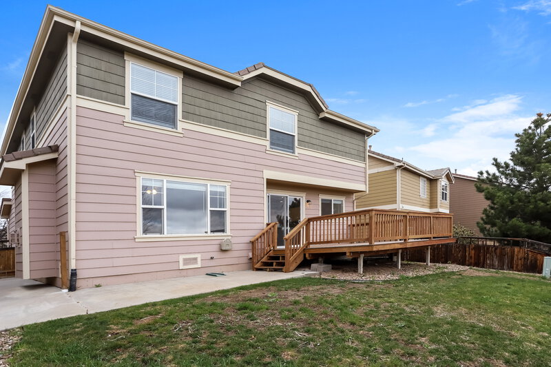 2,865/Mo, 2872 Penstemon Way Castle Rock, CO 80109 Rear View