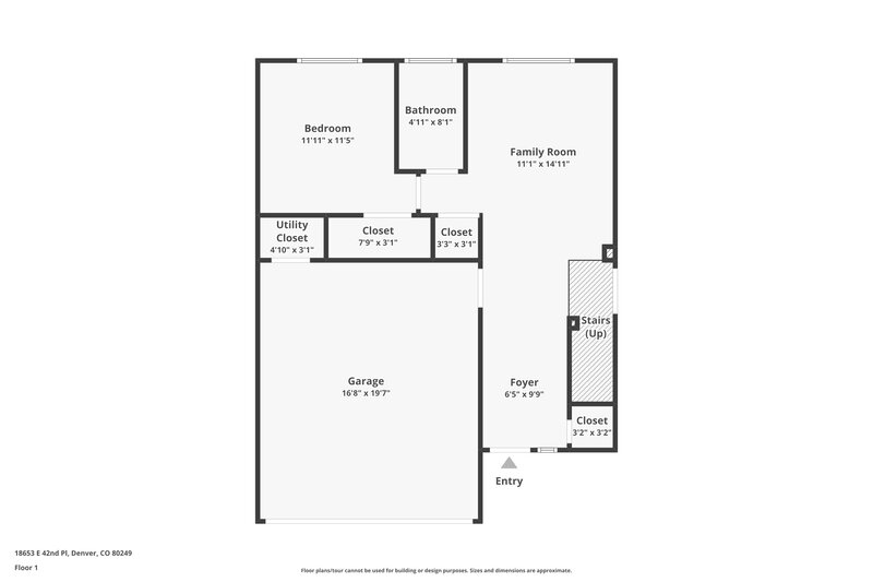 2,325/Mo, 18653 E 42nd Pl Denver, CO 80249 Floor Plan View