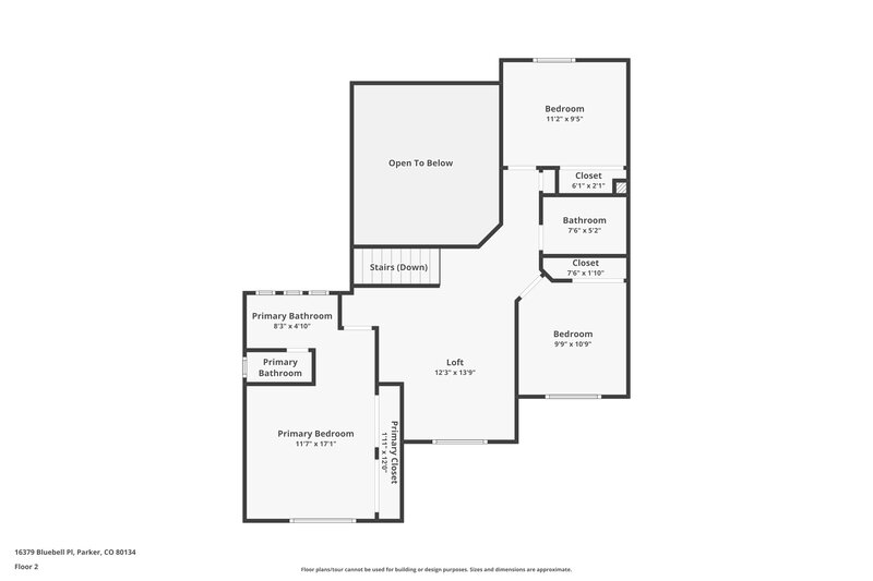 2,710/Mo, 16379 Bluebell Pl Parker, CO 80134 Floor Plan View 2