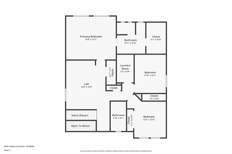 3,085/Mo, 5559 Cathay Ct Denver, CO 80249 Floor Plan View 2