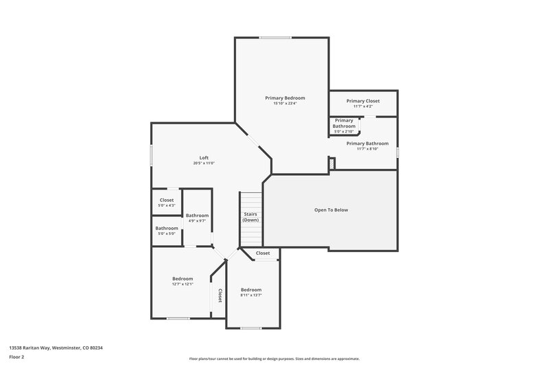 3,220/Mo, 13538 Raritan Way Westminster, CO 80234 Floor Plan View 3