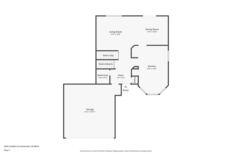 3,090/Mo, 4343 S Halifax St Centennial, CO 80015 Floor Plan View