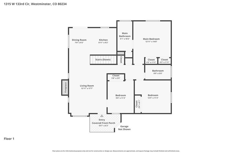 3,330/Mo, 1315 W 133rd Cir Westminster, CO 80234 Floor Plan View 2