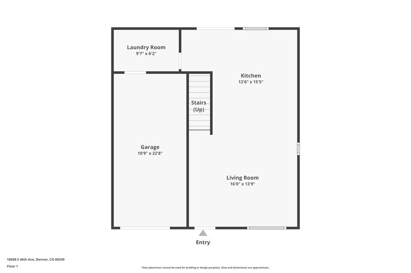 2,720/Mo, 18608 E 46th Ave Denver, CO 80249 Floor Plan View