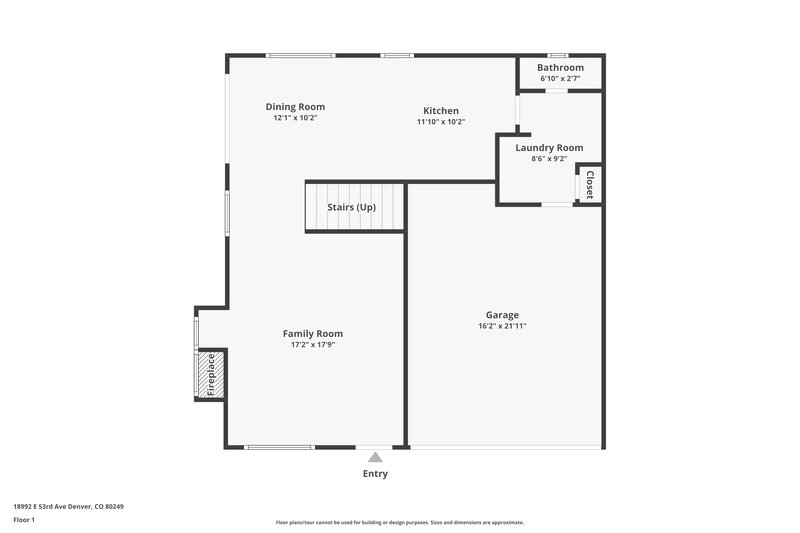 2,705/Mo, 18992 E 53rd Ave Denver, CO 80249 Floorplan View